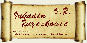 Vukadin Ružesković vizit kartica